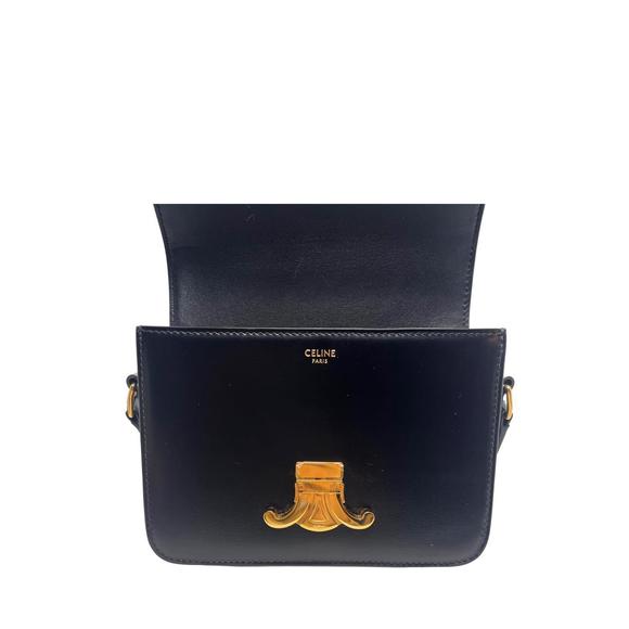 CELINE pre-loved teen triomphe bag in black - Picture 4 of 12